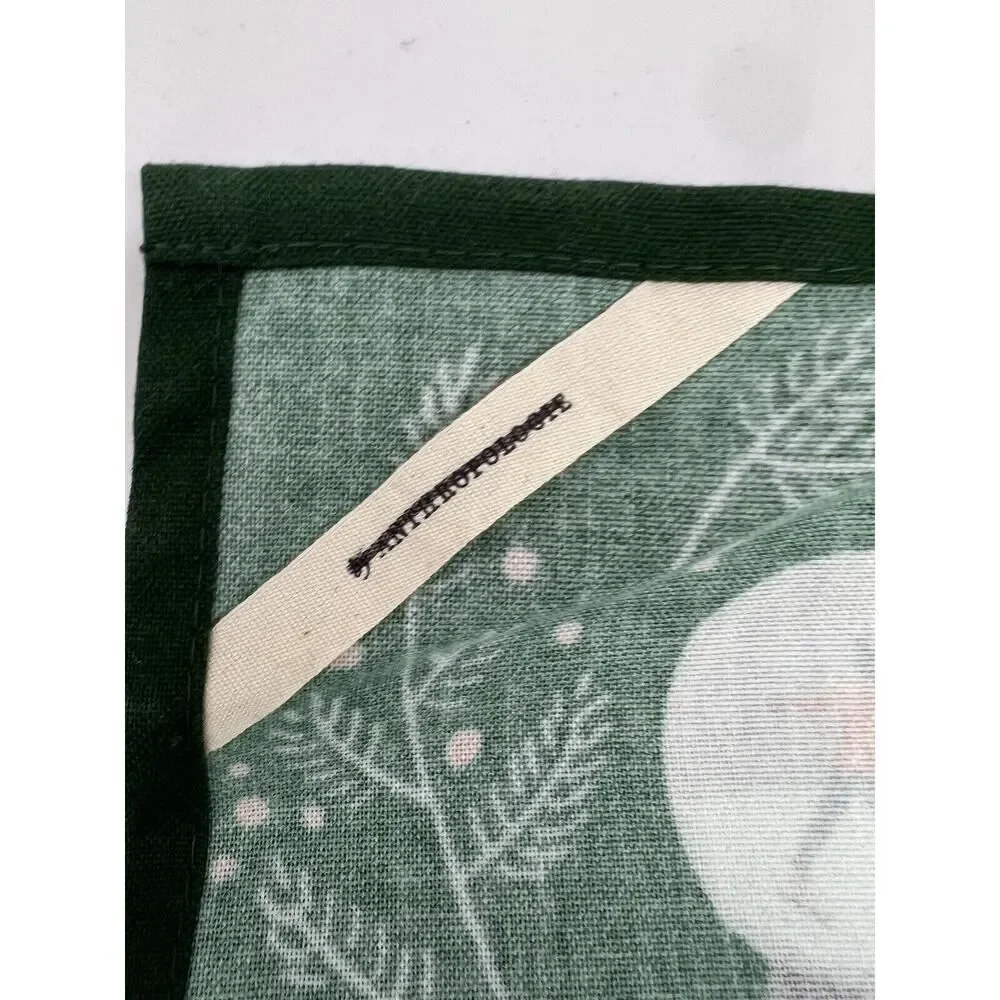 Anthropologie Joy To The World Dish Towel 28” x 21” Christmas Holiday Set Of 3